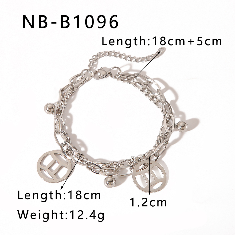 Simple Style Classic Style Round 304 Stainless Steel Bracelets In Bulk display picture 13