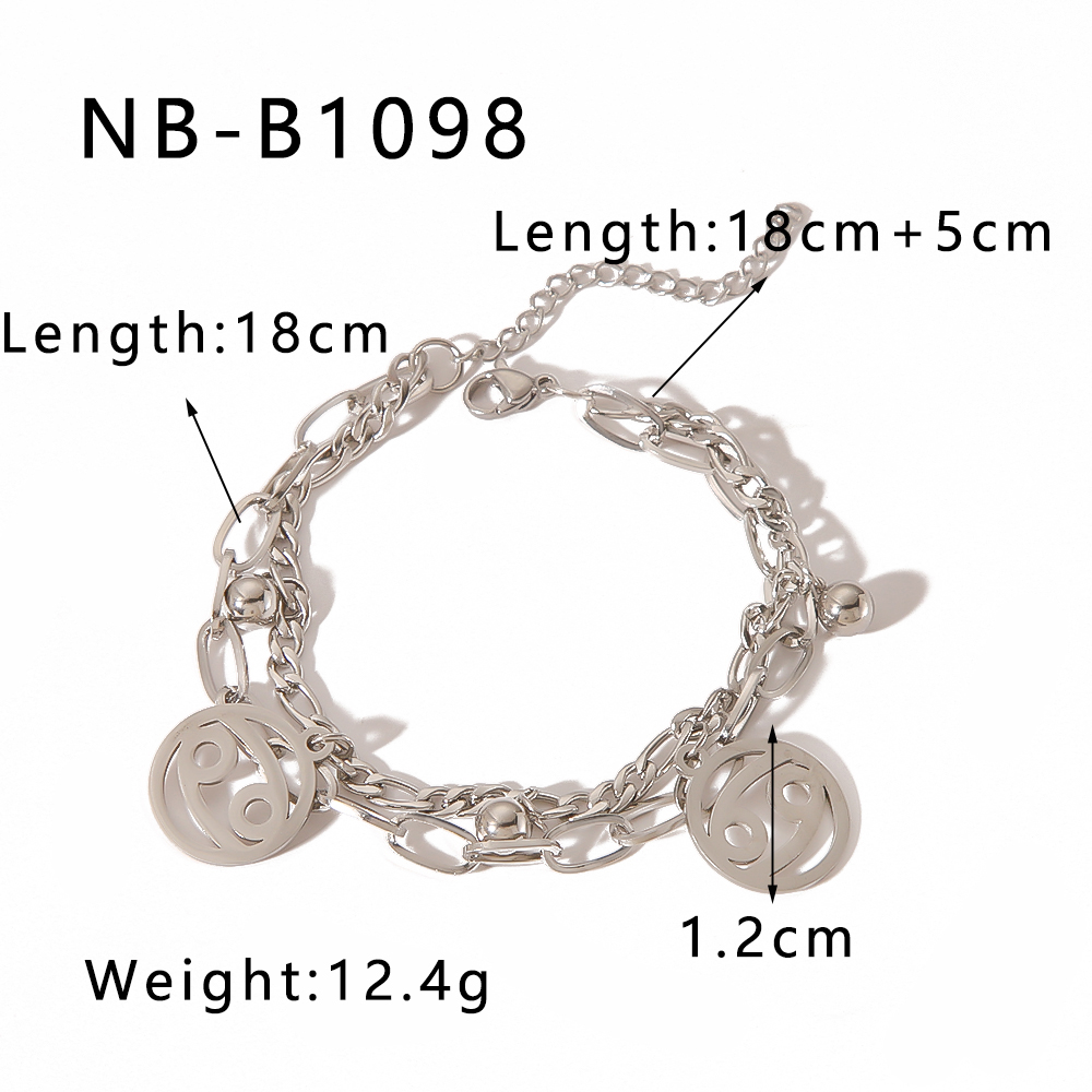 Simple Style Classic Style Round 304 Stainless Steel Bracelets In Bulk display picture 14