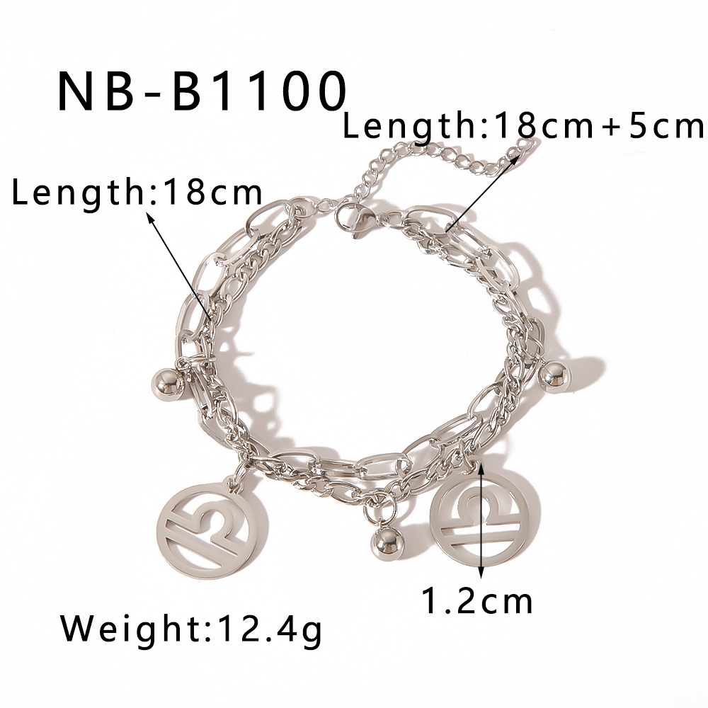 Simple Style Classic Style Round 304 Stainless Steel Bracelets In Bulk display picture 5