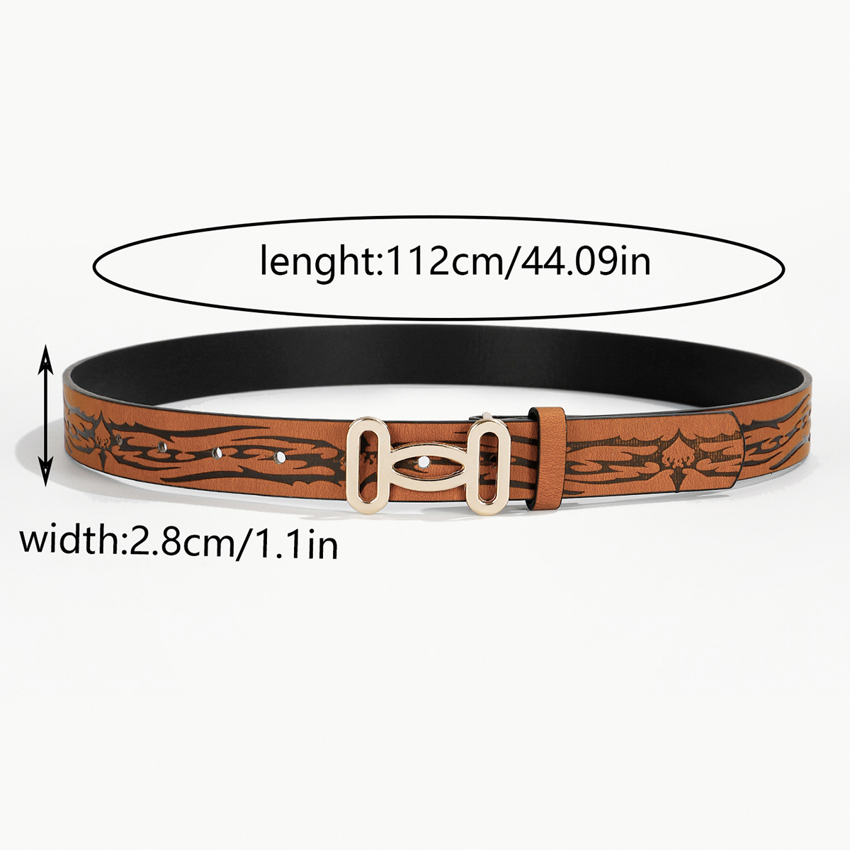 Casual Simple Style Color Block Pu Leather Inlay Rhinestones Women's Leather Belts display picture 12