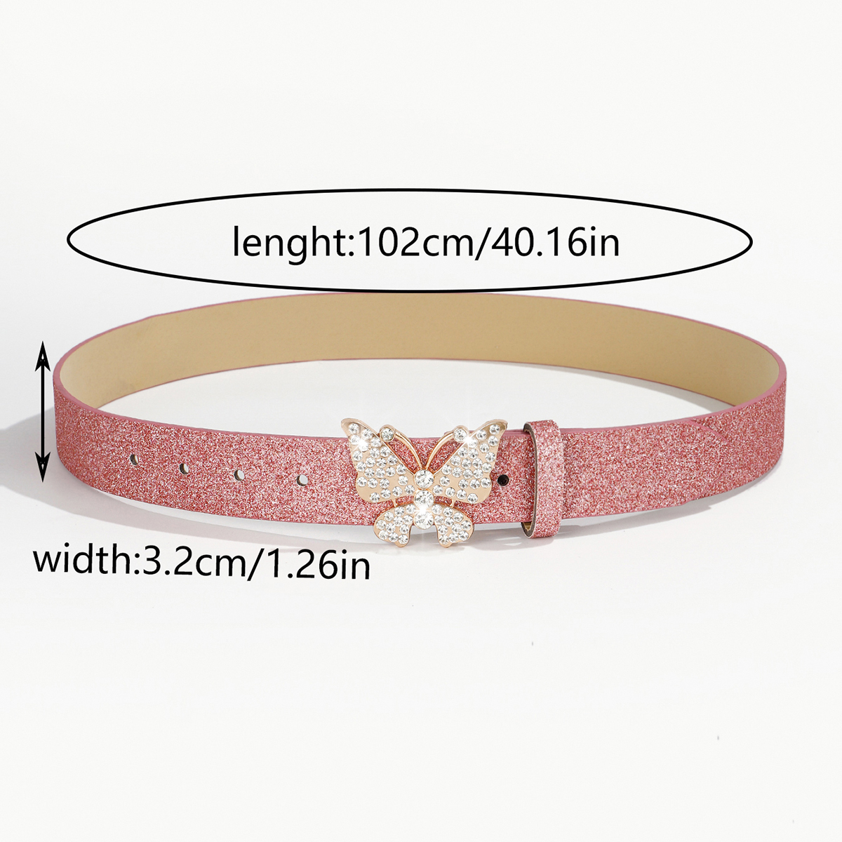 Hip-Hop Retro Heart Shape Pu Leather Plating Inlay Rhinestones Women's Leather Belts display picture 2