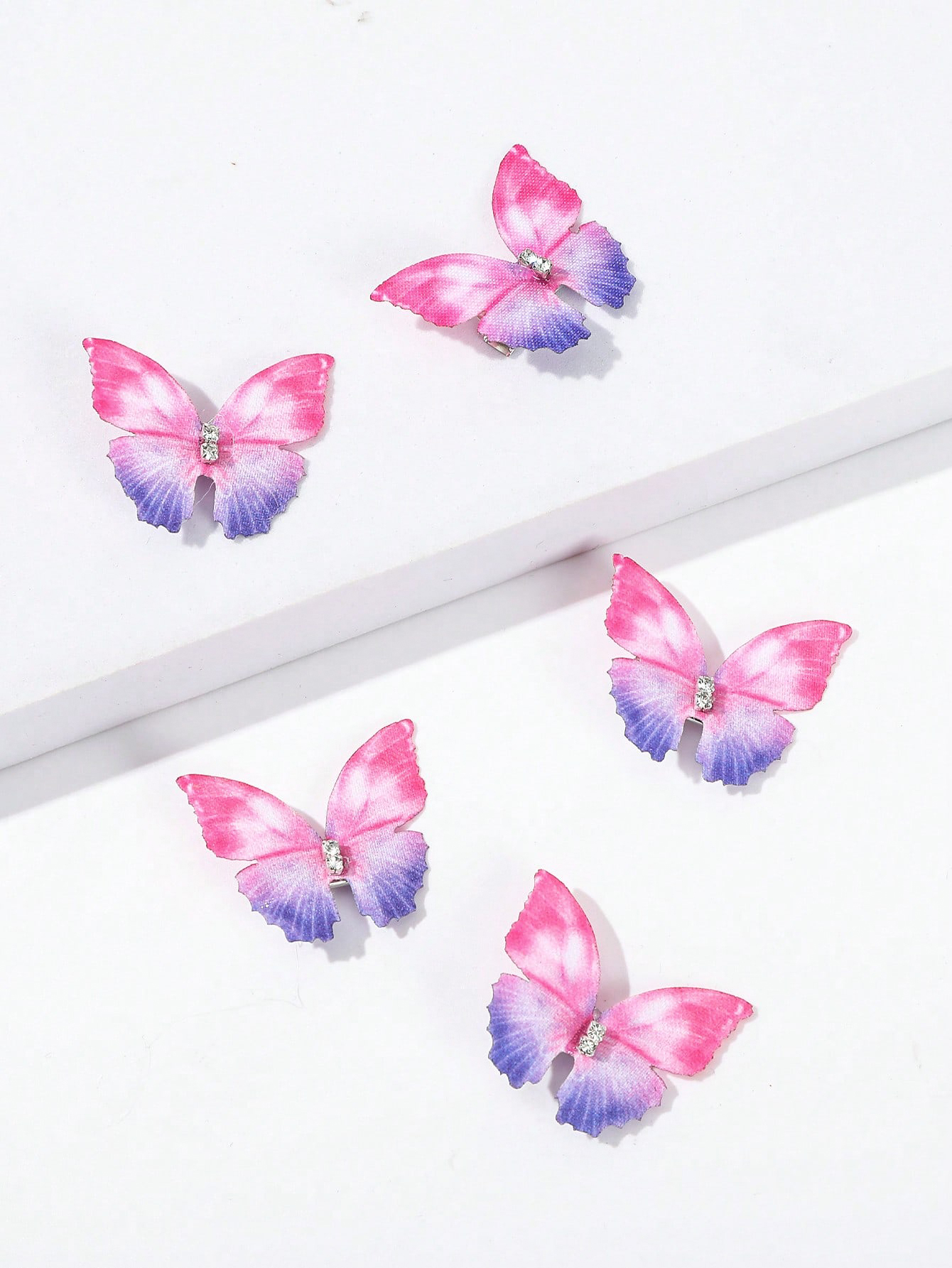 Women's Sweet Solid Color Butterfly Ferroalloy Hair Clip display picture 4