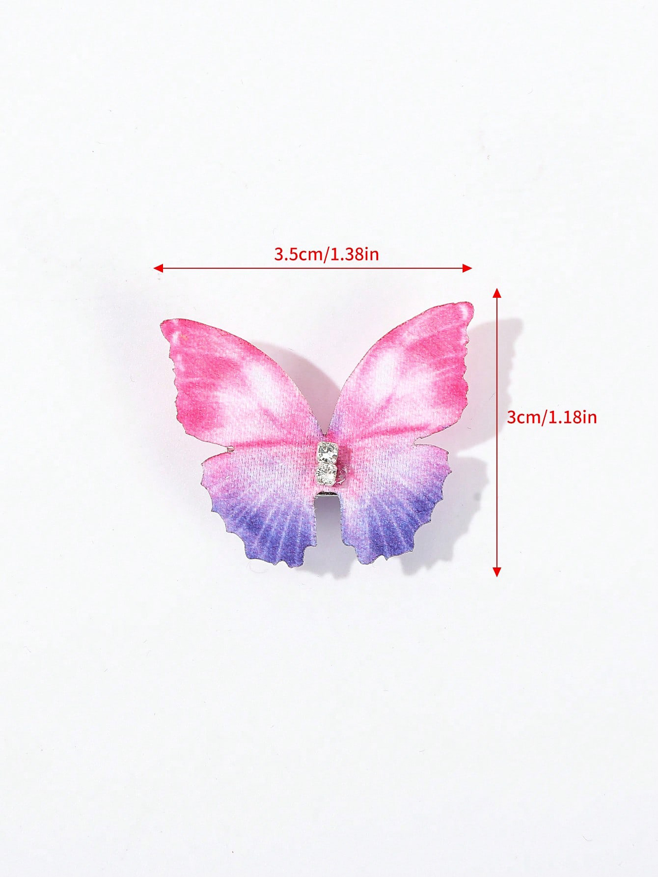 Women's Sweet Solid Color Butterfly Ferroalloy Hair Clip display picture 5