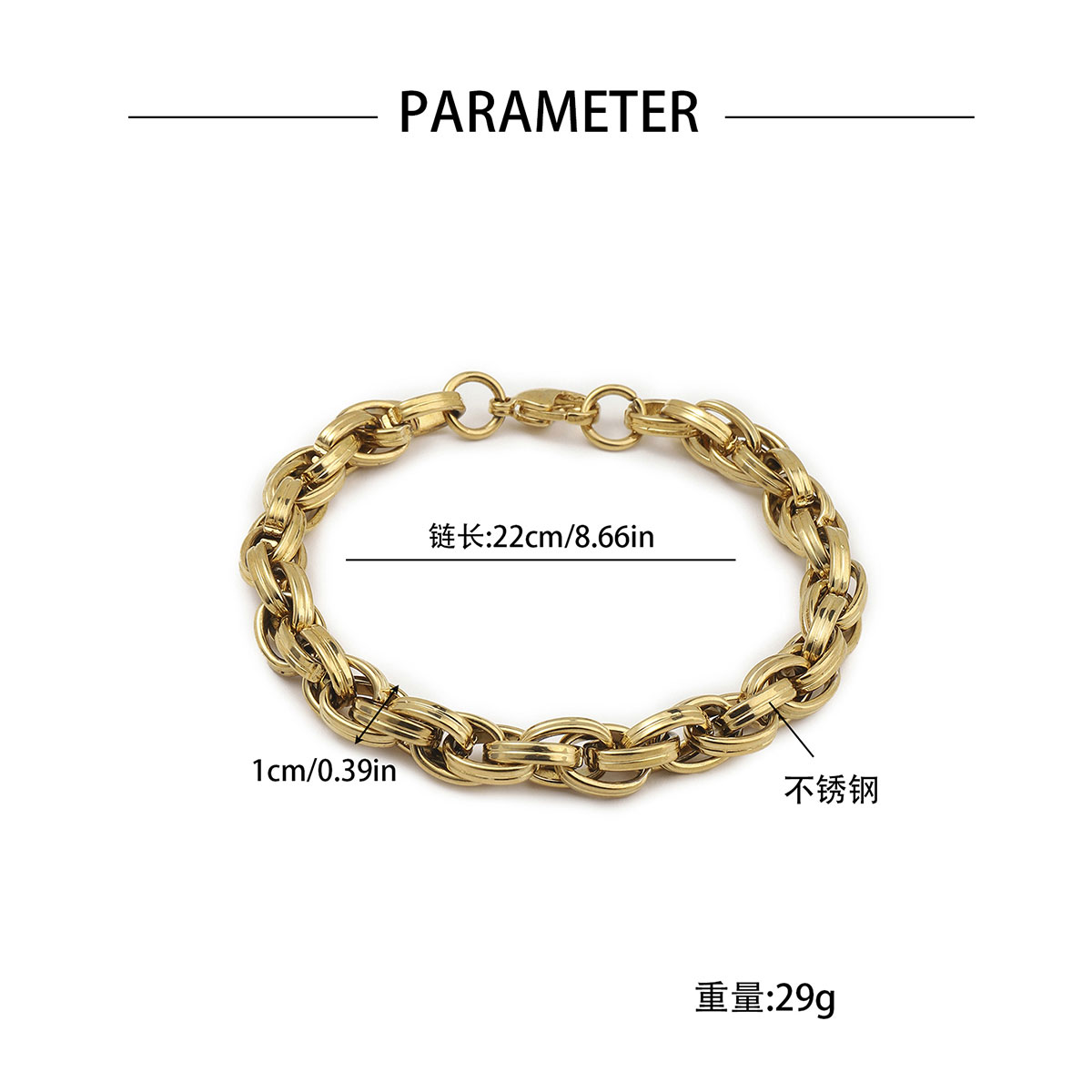 Cool Style Solid Color 201 Stainless Steel Layered Patchwork Mardi Gras Men's Bracelets display picture 5