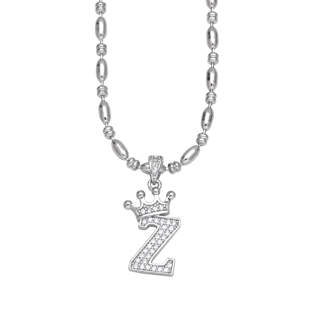 Cobre Chapados en oro de 18k Estilo Simple Embutido Carta Circón Collar display picture 26