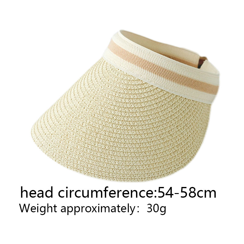 Unisex Vacation Solid Color Handmade Braid Big Eaves Sun Hat display picture 1