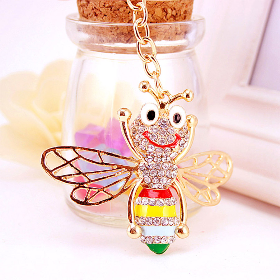 Cute Bee Alloy Women's Keychain display picture 2