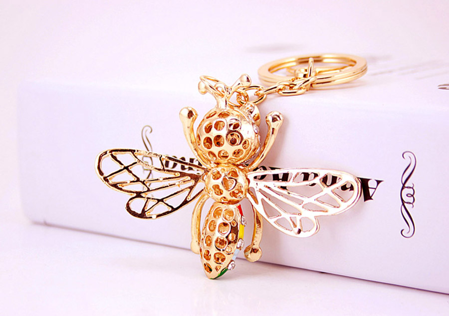 Cute Bee Alloy Women's Keychain display picture 4