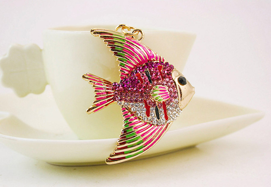 Cute Fish Alloy Women's Keychain display picture 1