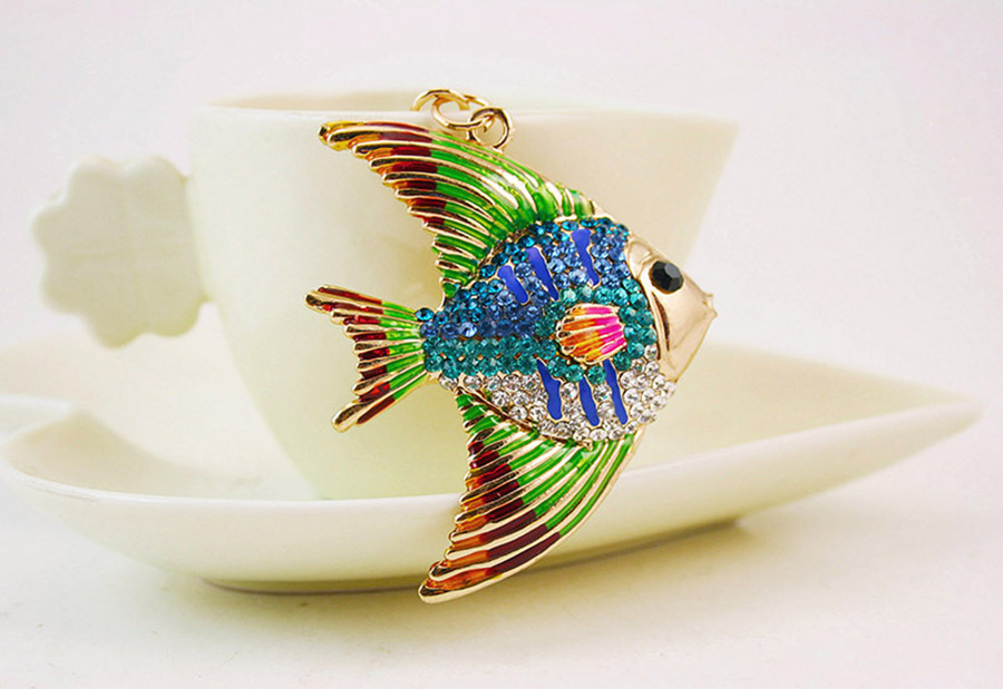Cute Fish Alloy Women's Keychain display picture 2