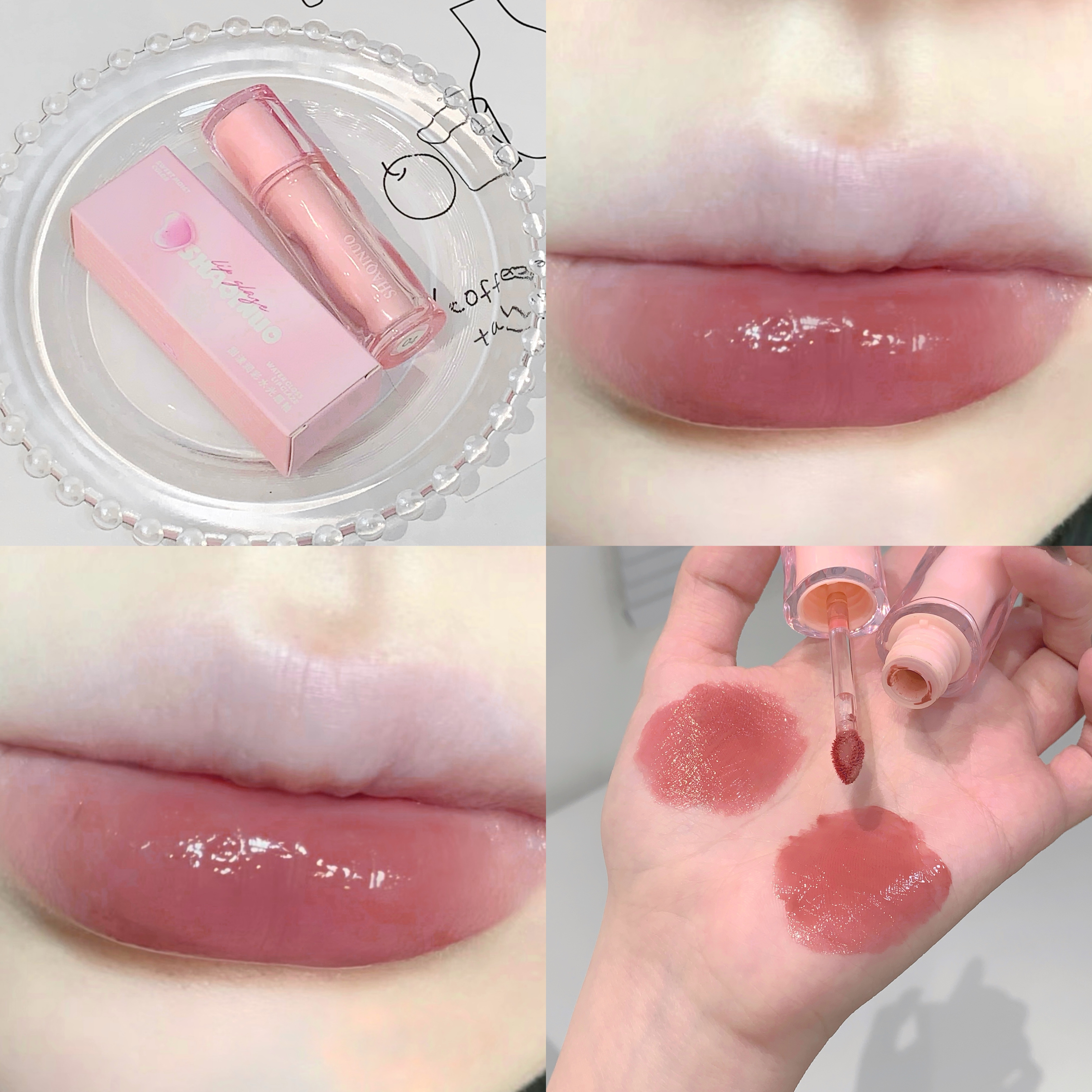 Süß Brief Einfarbig Kunststoff Lippenglasur display picture 5