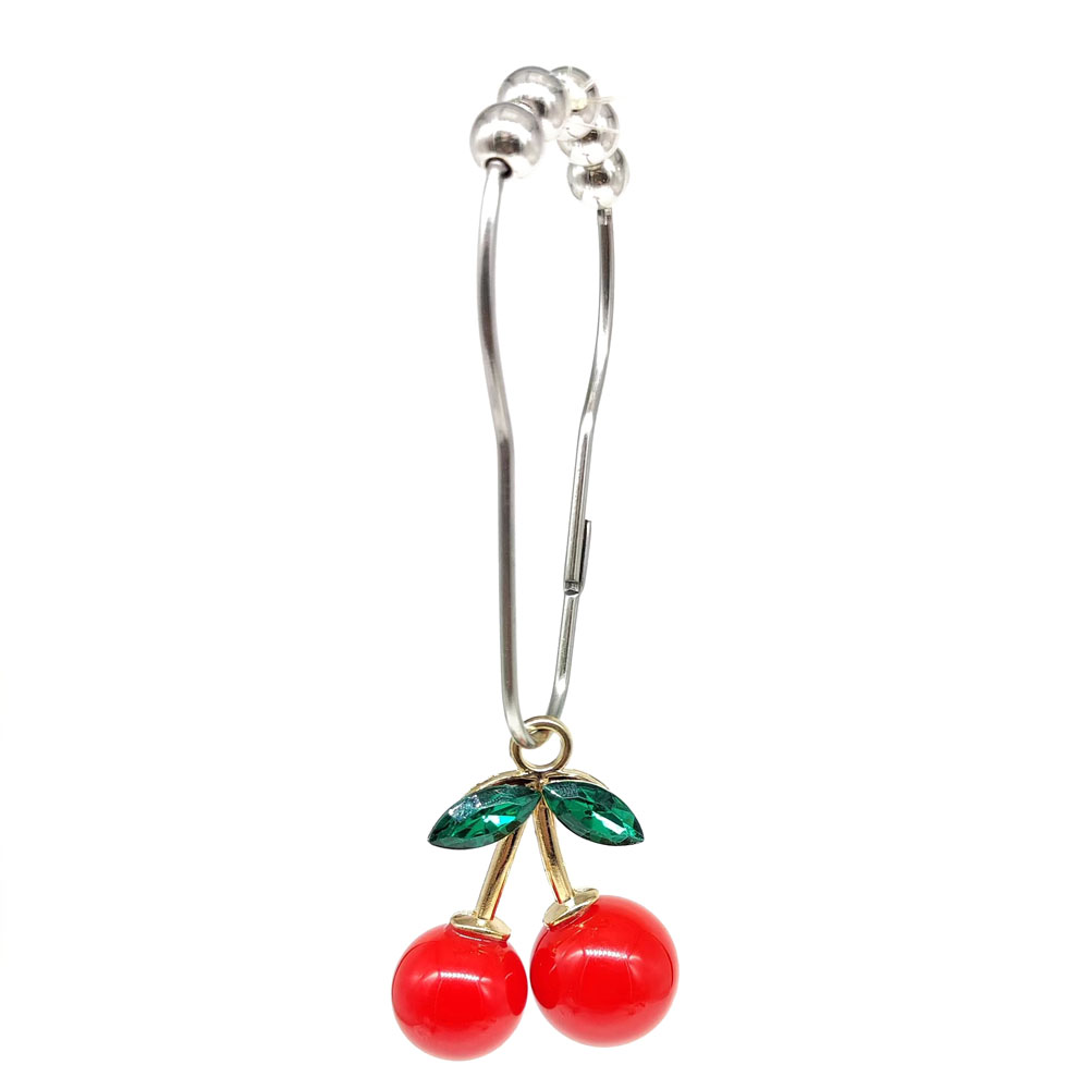 Elegant Pastoral Cherry Alloy Resin Pendant display picture 1