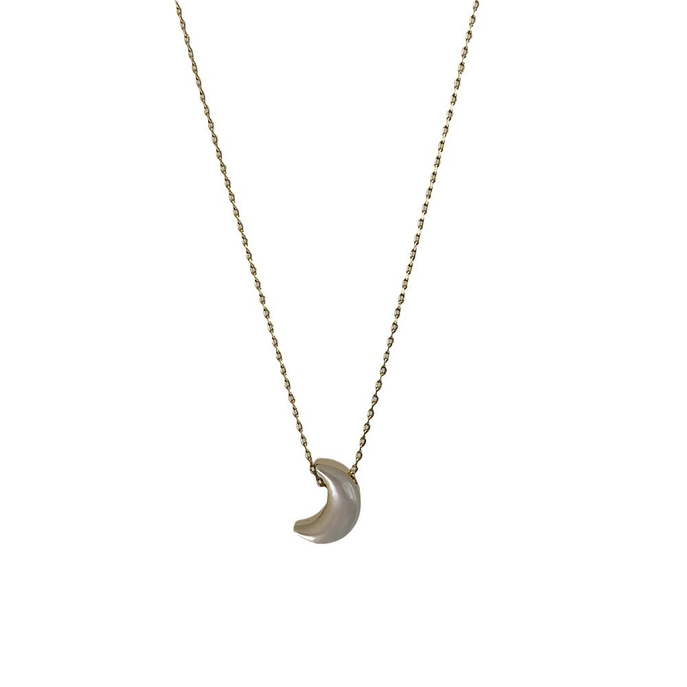 Le Cuivre Plaqué Or 18K Style Simple Artistique Star Lune Fleur Incruster Coquille Collier display picture 1