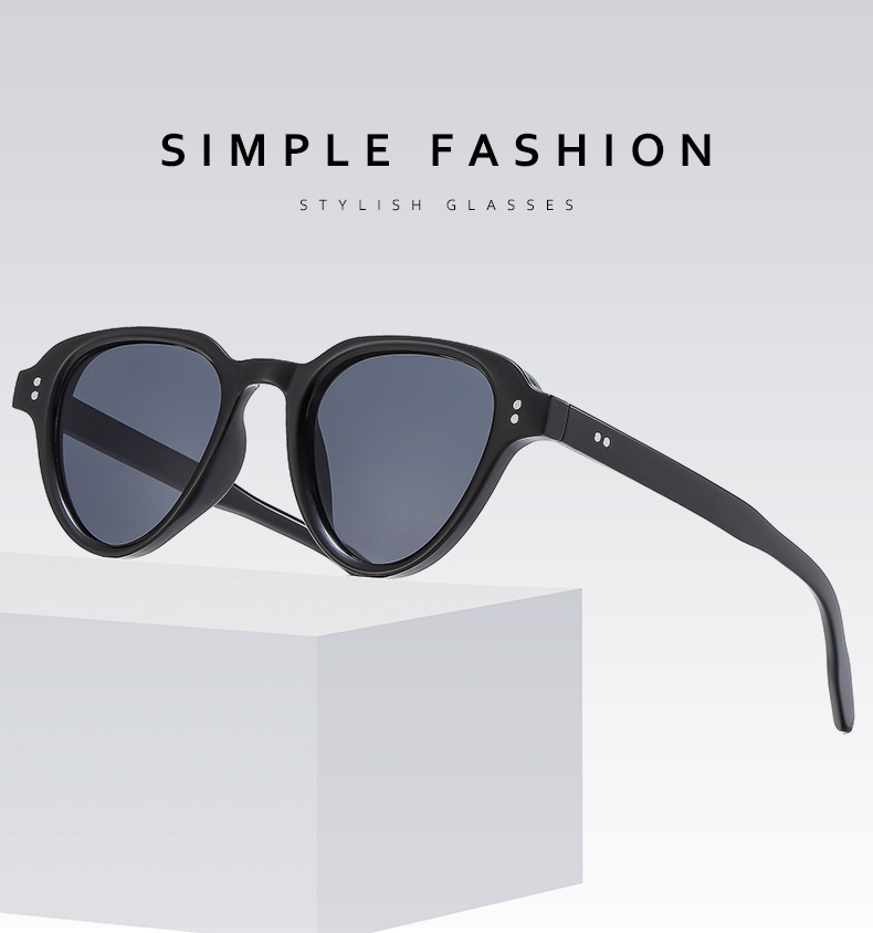 IG Style Simple Style Color Block Solid Color Ac Oval Frame Full Frame Women's Sunglasses display picture 1