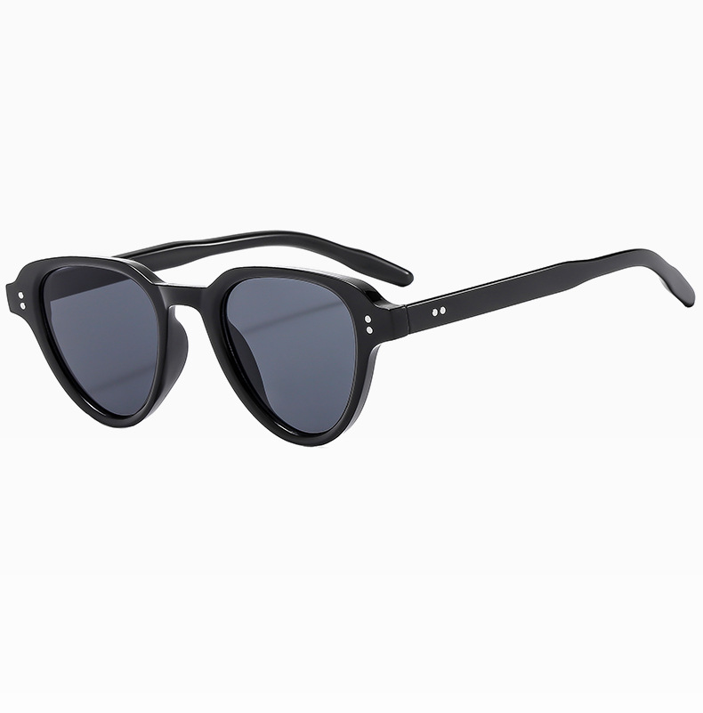 IG Style Simple Style Color Block Solid Color Ac Oval Frame Full Frame Women's Sunglasses display picture 7