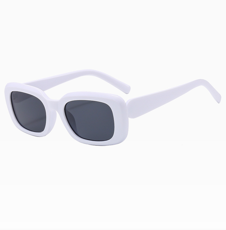 Streetwear Solid Color Ac Square Full Frame Women's Sunglasses display picture 9