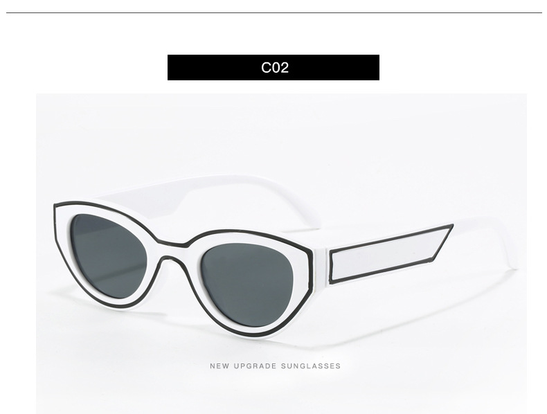 Streetwear Color Block Pc Oval Frame Full Frame Women's Sunglasses display picture 6