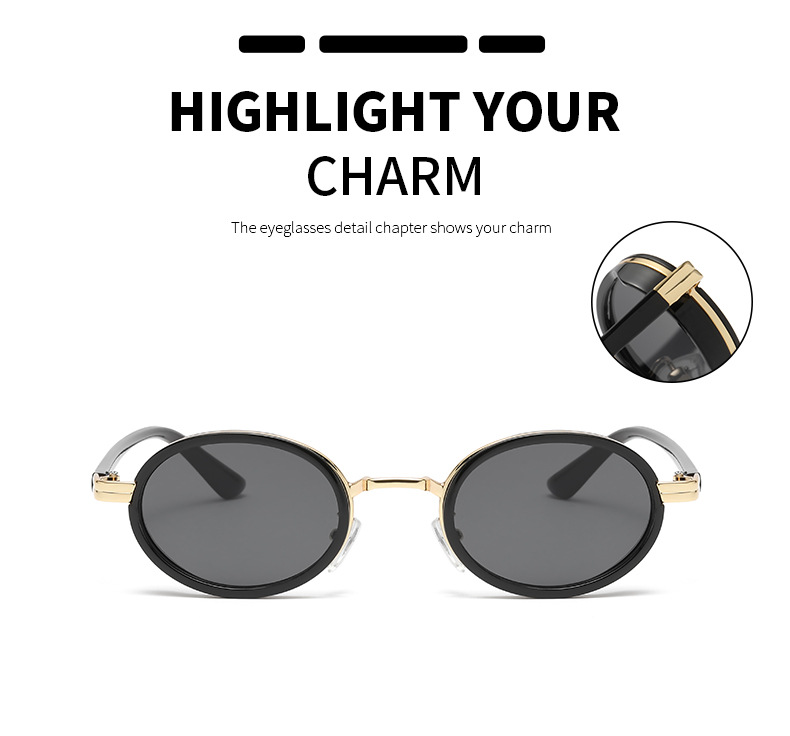 Simple Style Oval Pc Oval Frame Full Frame Women's Sunglasses display picture 2