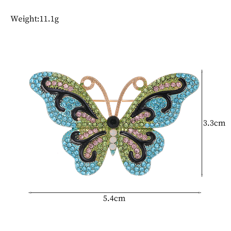 Élégant Animal Papillon Grenouille Alliage Strass Unisexe Broches display picture 5
