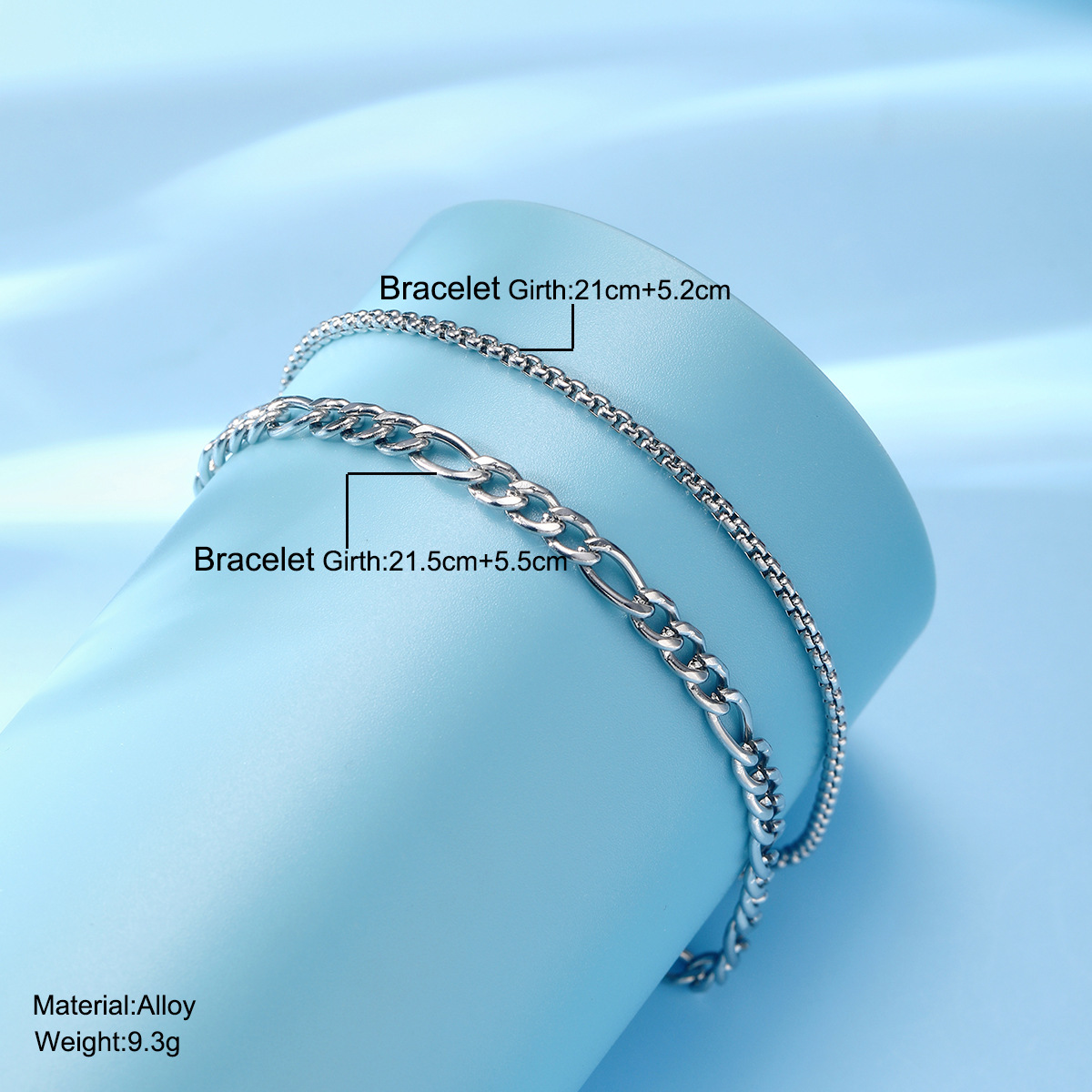 Hip-Hop Solid Color Alloy Unisex Bracelets display picture 5