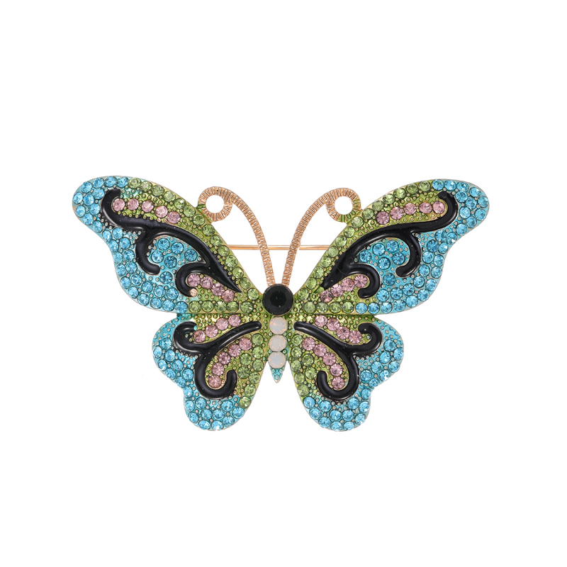 Elegante Animal Mariposa Rana Aleación Diamante De Imitación Unisexo Broches display picture 4