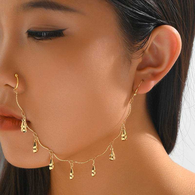 1 Piece Nose Rings & Studs Simple Style Classic Style Solid Color Alloy Plating Gold Plated Nose Rings & Studs display picture 1