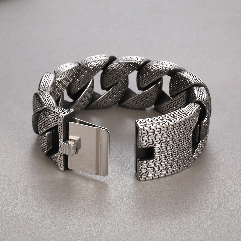 Hip Hop Geometrisch Edelstahl 304 18 Karat Vergoldet Männer Armbänder display picture 12