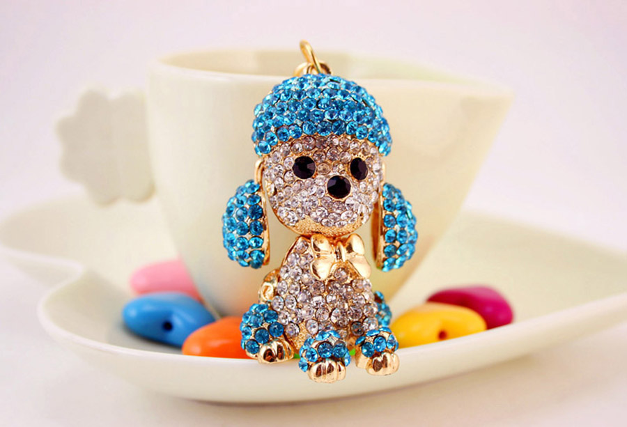 Cute Dog Alloy Women's Keychain display picture 2