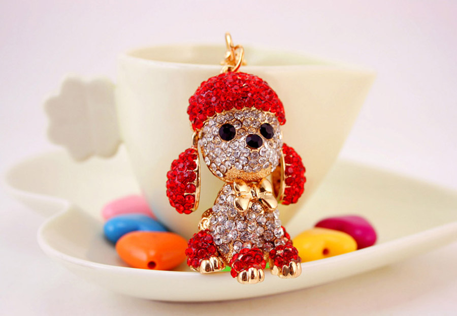 Cute Dog Alloy Women's Keychain display picture 5