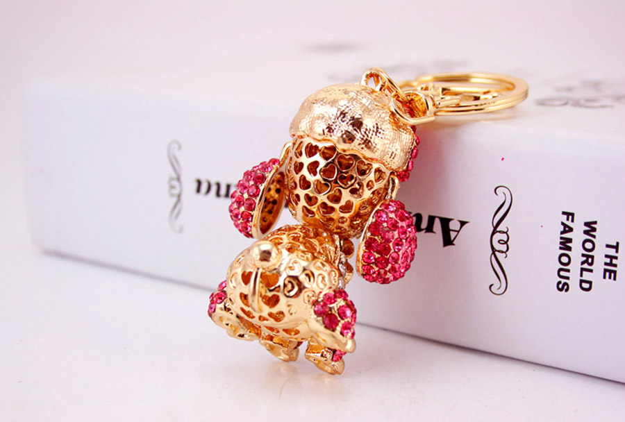 Cute Dog Alloy Women's Keychain display picture 6