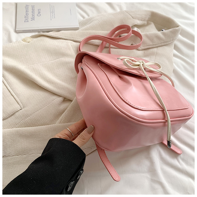 Solid Color Bow Knot Casual Women's Backpack display picture 4