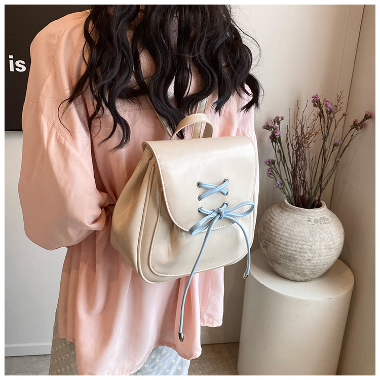 Solid Color Bow Knot Casual Women's Backpack display picture 12