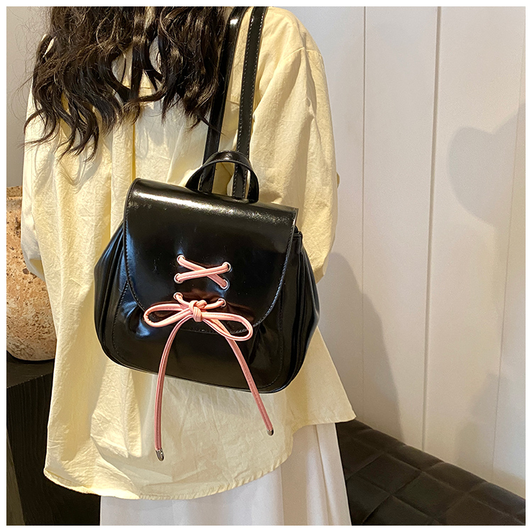 Solid Color Bow Knot Casual Women's Backpack display picture 15