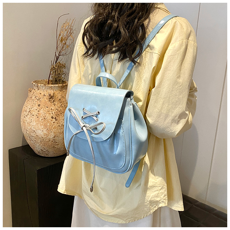 Solid Color Bow Knot Casual Women's Backpack display picture 16