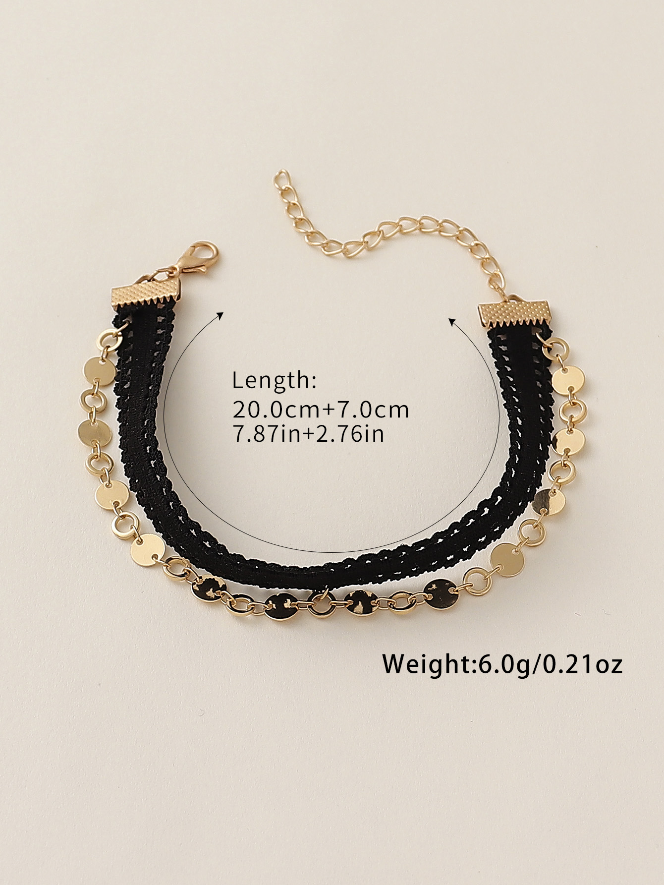 Classic Style Round Alloy Wholesale Anklet display picture 4