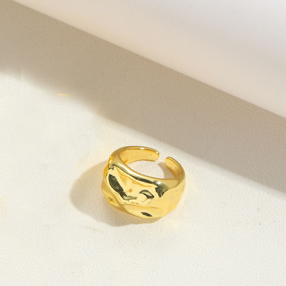 Kupfer Einfacher Stil Klassischer Stil Pendeln Runden Herzform Rhombus Offener Ring display picture 3