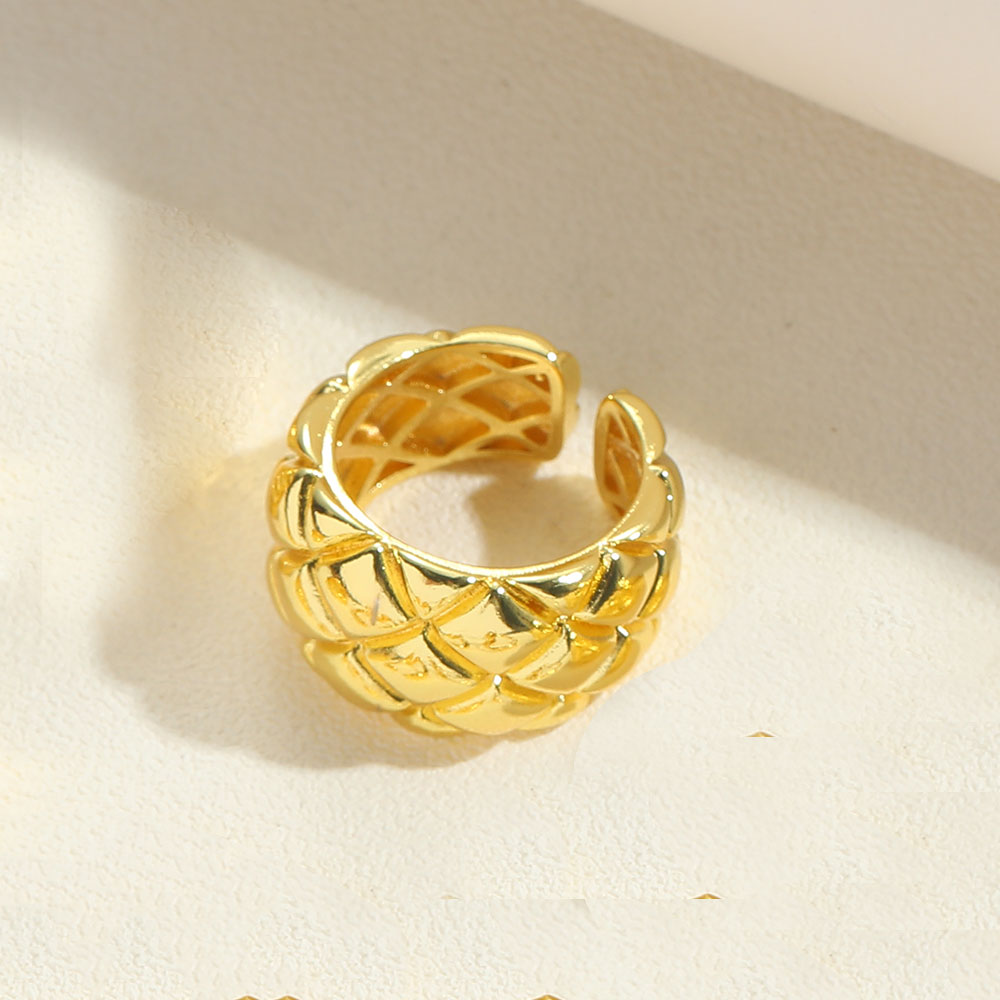 Kupfer Einfacher Stil Klassischer Stil Pendeln Runden Herzform Rhombus Offener Ring display picture 2