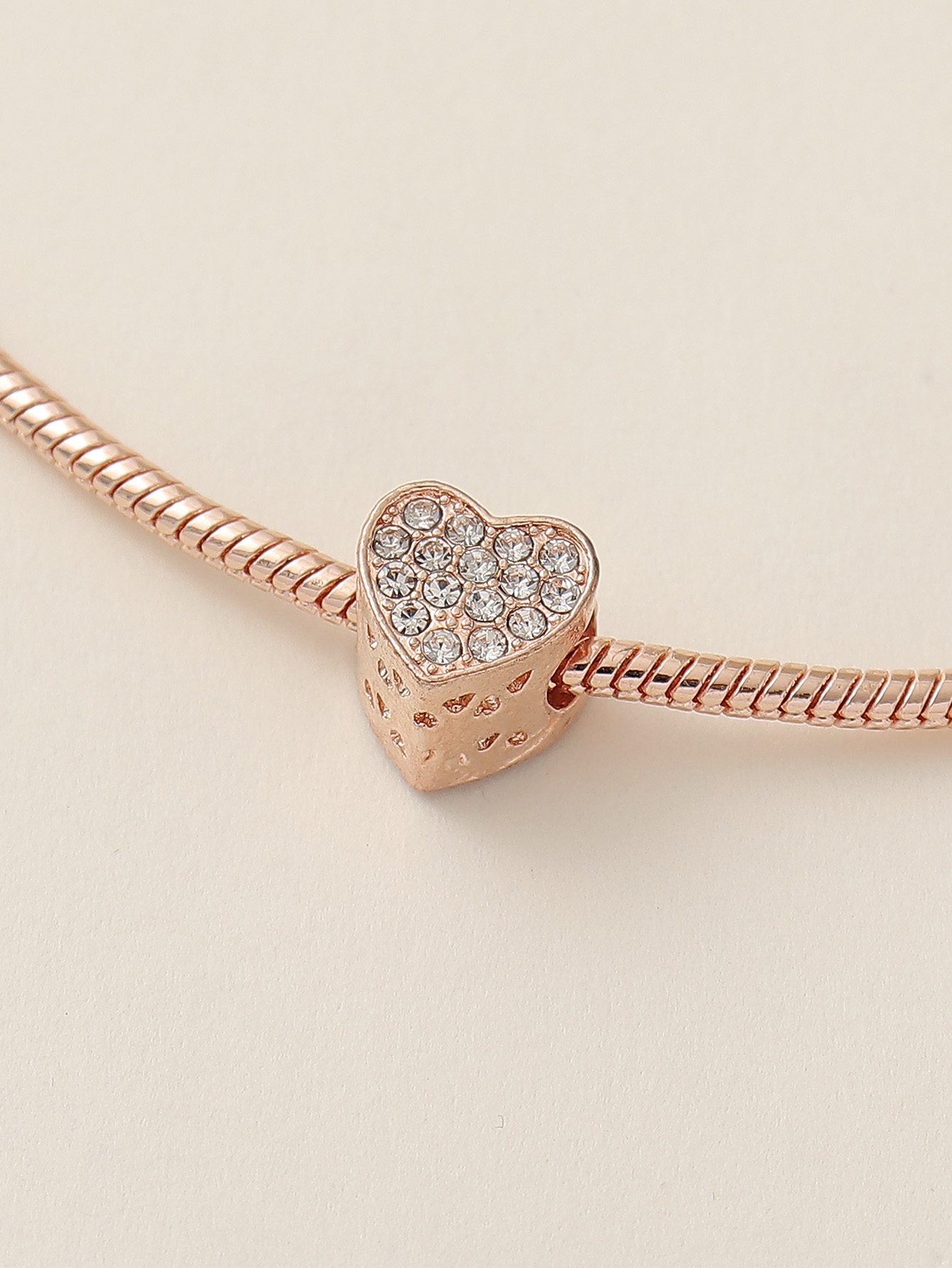 Elegant Heart Shape Rhinestones Rhinestone Copper Wholesale Anklet display picture 5