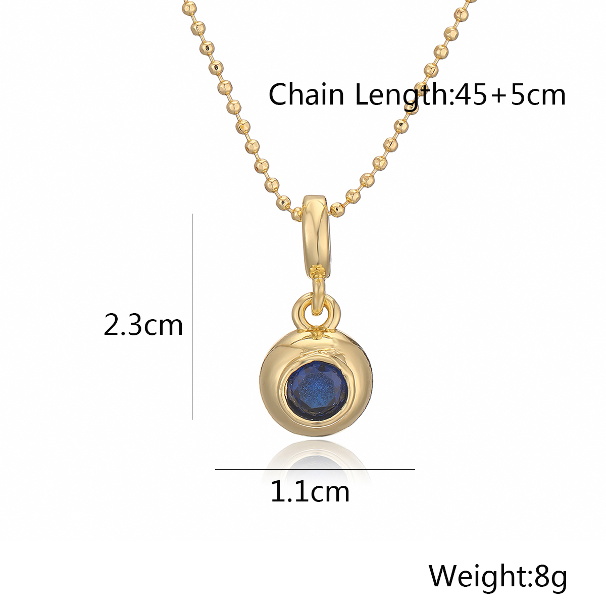 Copper 18K Gold Plated Simple Style Inlay Geometric Zircon Pendant Necklace display picture 1