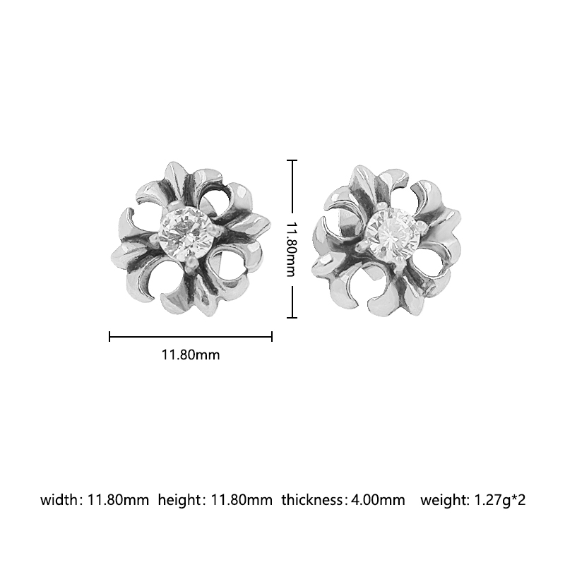 1 Paire Style Simple Style Classique Couleur Unie Placage Incruster Acier Inoxydable Zircon Plaqué Or 18K Boucles D'Oreilles display picture 17