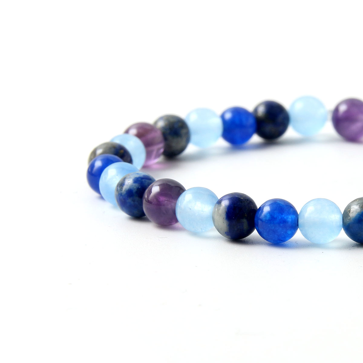 Natural Stone Simple Style Commute Beaded Handmade Round Bracelets display picture 5