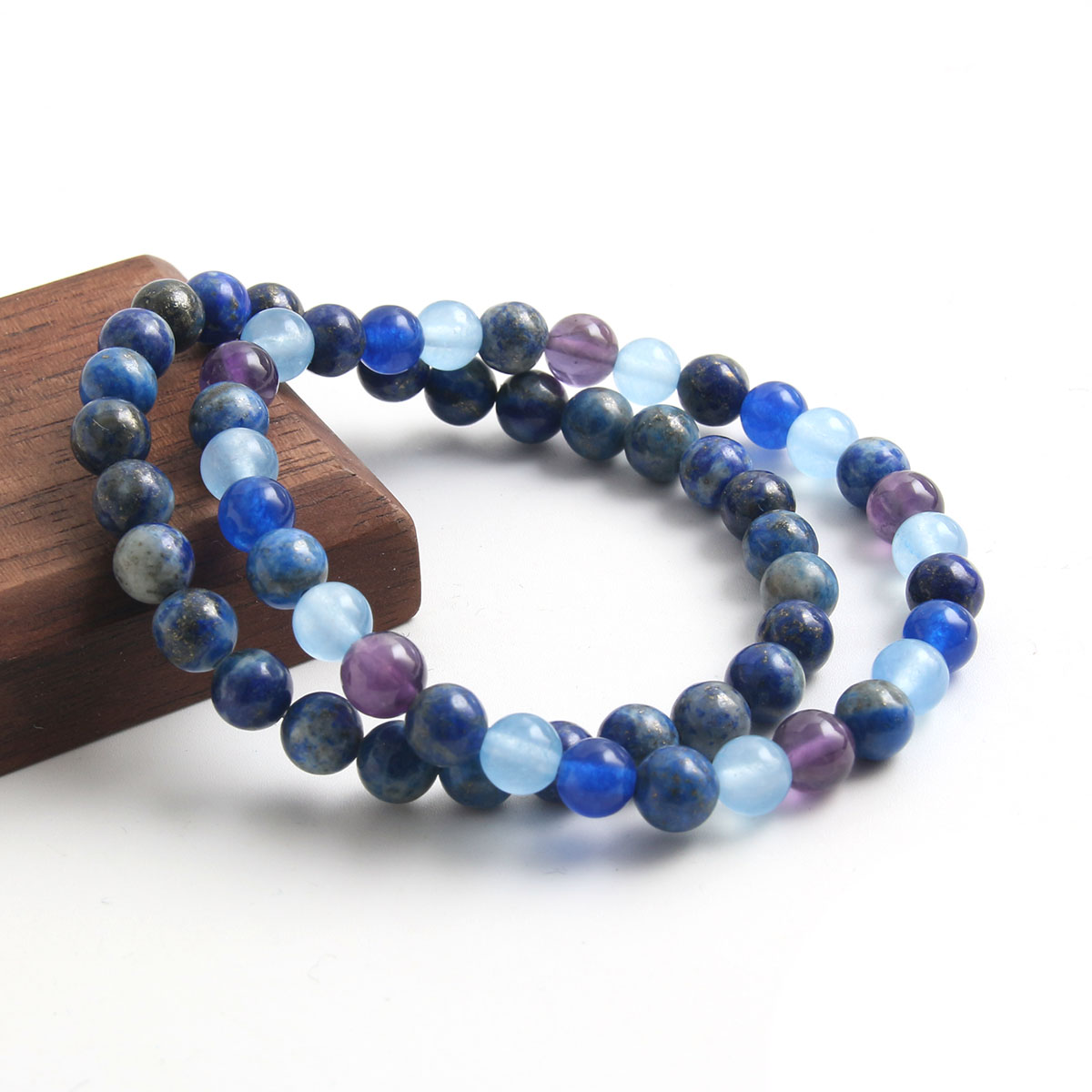 Natural Stone Simple Style Commute Beaded Handmade Round Bracelets display picture 6