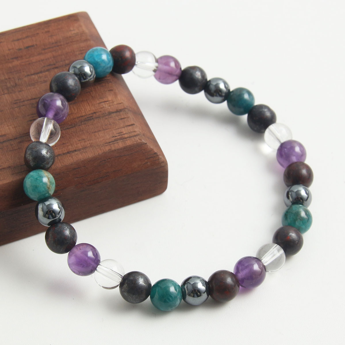 Natural Stone Modern Style Commute Beaded Handmade Round Bracelets display picture 1