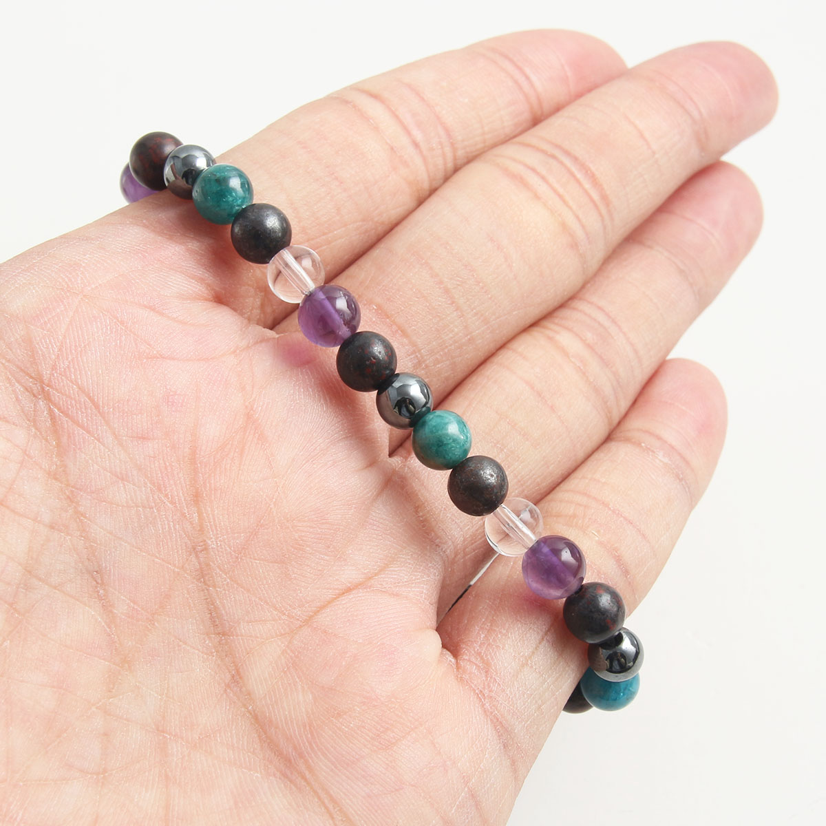 Natural Stone Modern Style Commute Beaded Handmade Round Bracelets display picture 4