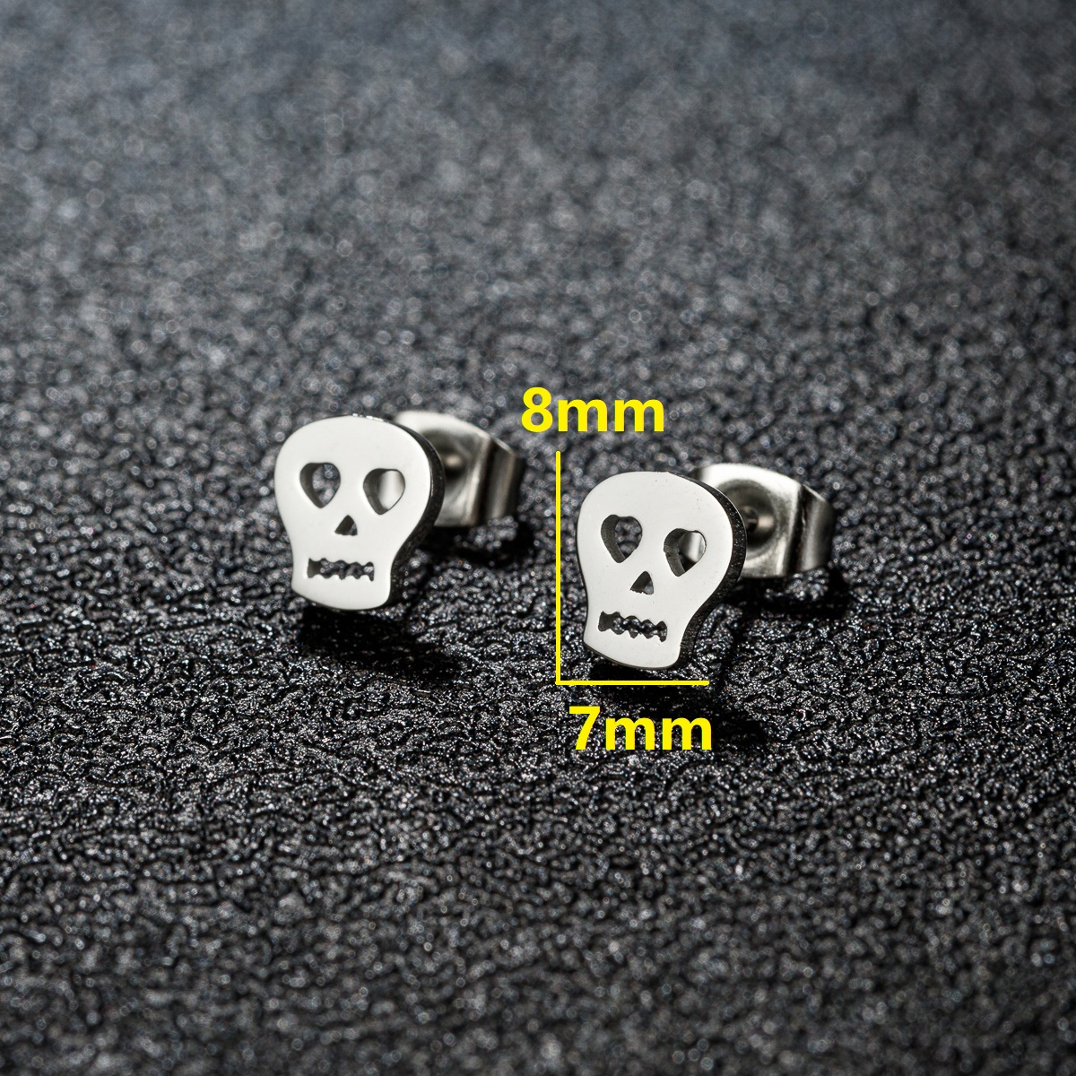 1 Pair Artistic Sweet Animal Polishing Plating Irregular 201 Stainless Steel 18K Gold Plated Ear Studs display picture 3