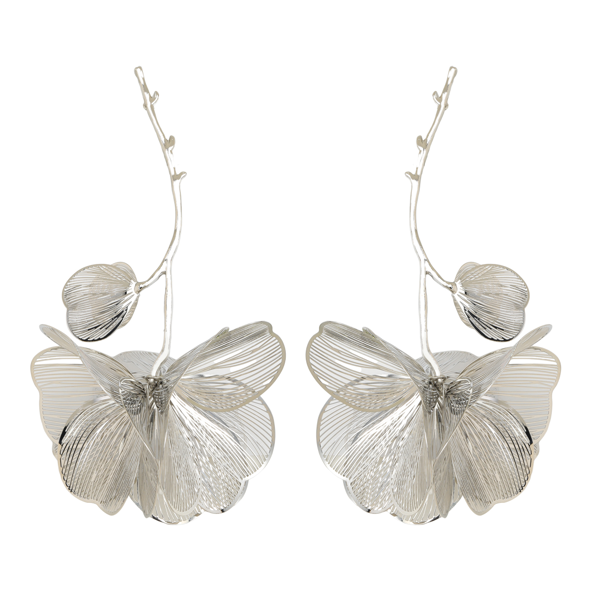 1 Pair Elegant Classic Style Flower Polishing Plating 304 Stainless Steel Alloy Drop Earrings display picture 9