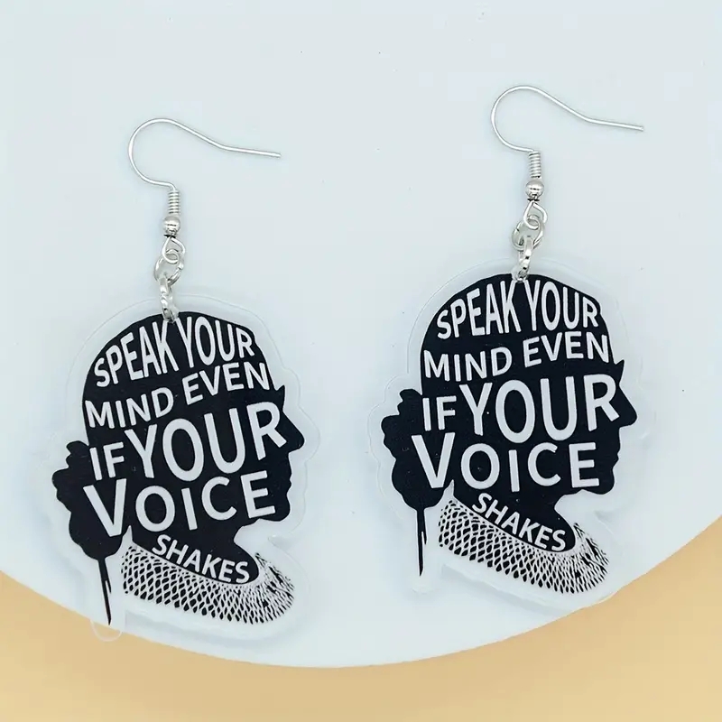 Hip-Hop Retro Color Block Arylic Drop Earrings display picture 4