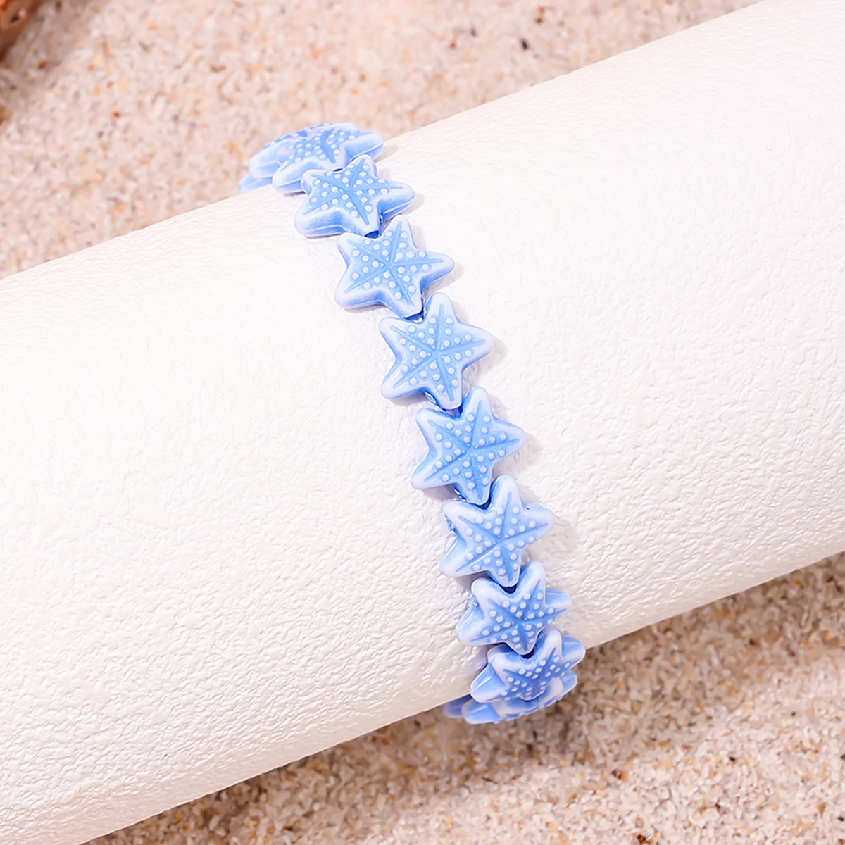 Cute Beach Sweet Starfish Synthetic Resin Beaded Women's Bracelets display picture 1
