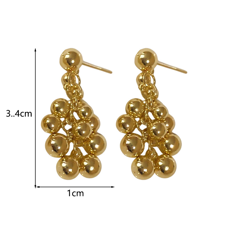1 Pair Vintage Style Classic Style Solid Color Alloy Drop Earrings display picture 5