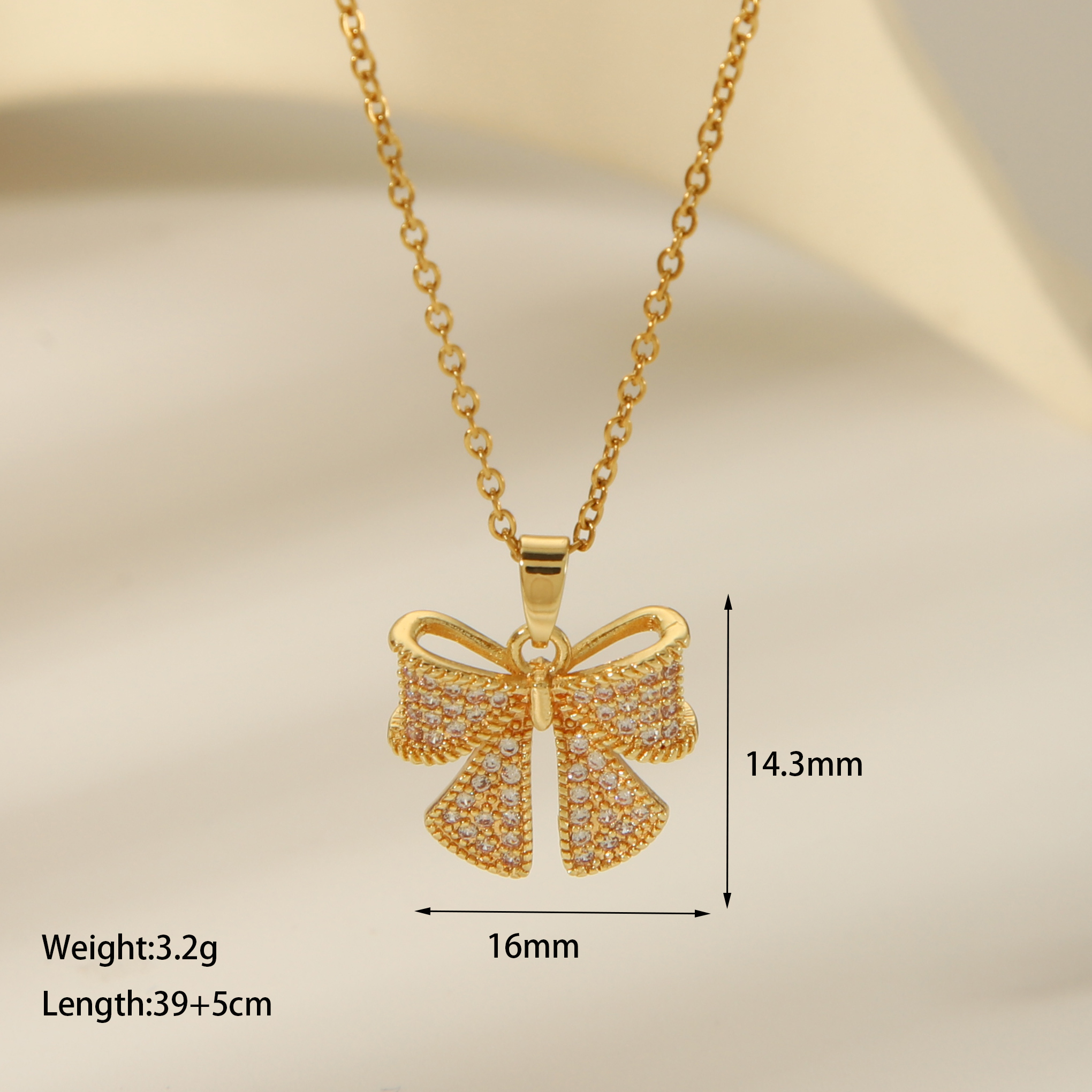304 Stainless Steel Copper 18K Gold Plated Casual Vintage Style Dreamcatcher Heart Shape Bow Knot Pendant Necklace display picture 3
